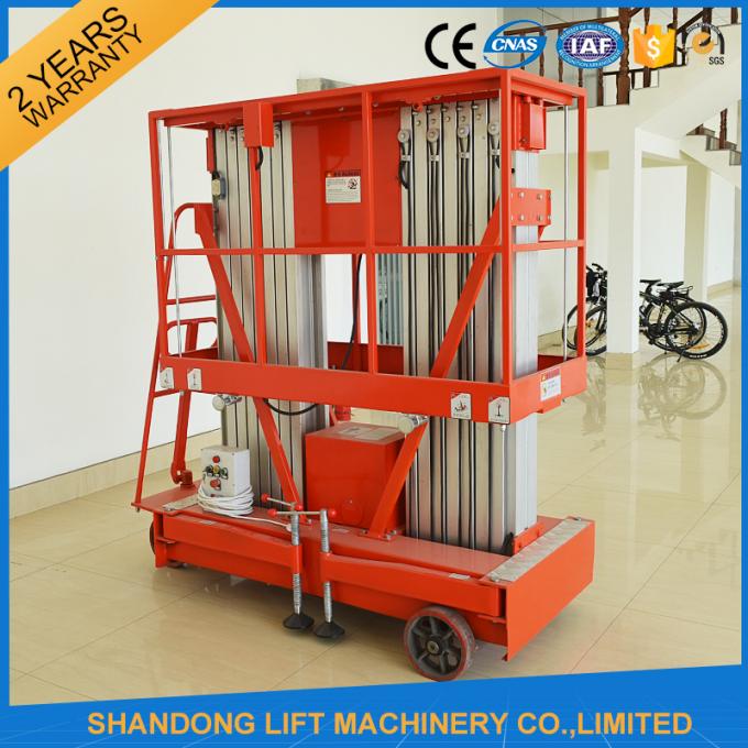 14m High Rise Window Cleaning Lift System , Aerial Wok Hydraulic Work Platform Lift