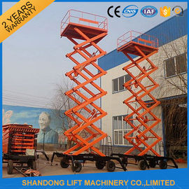 Electric Hydraulic Lift Table , Mobile Aerial Work Lifting Platforms Equipment for Building Cleaning